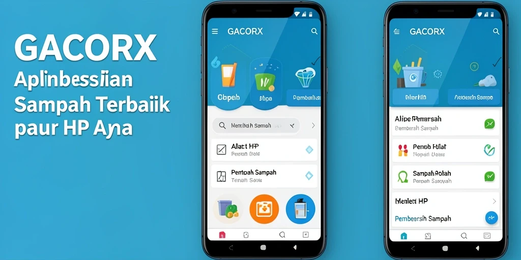 Antarmuka GACORX yang bersih menampilkan fungsi Pembersih Sampah dengan jelas.