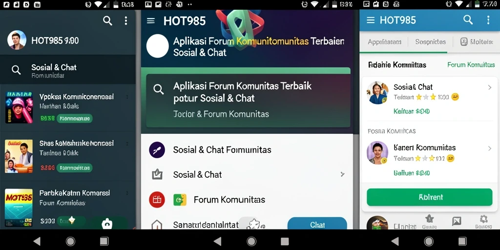 Tampilan antarmuka HOT985 yang menarik dan fungsional.
