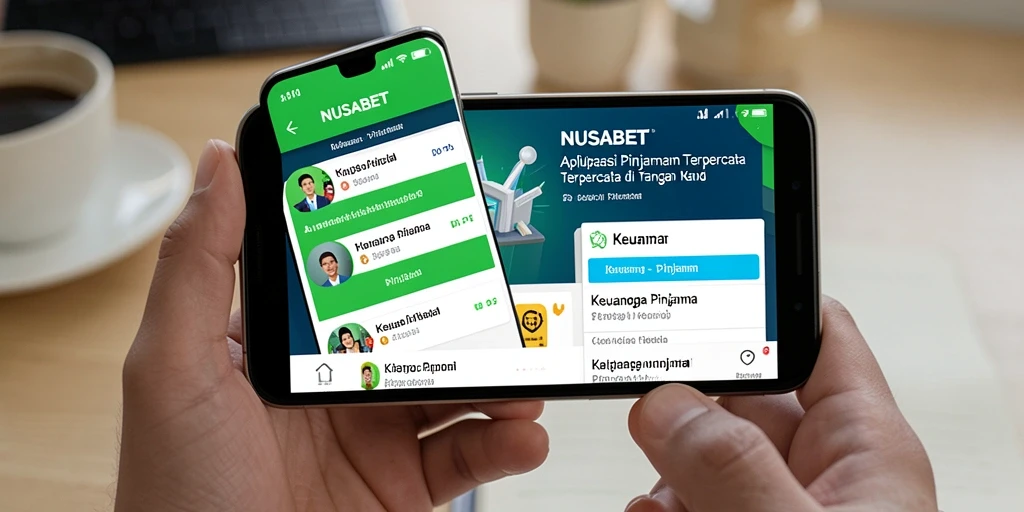 Antarmuka aplikasi NUSABET untuk pengajuan pinjaman yang mudah dan cepat.